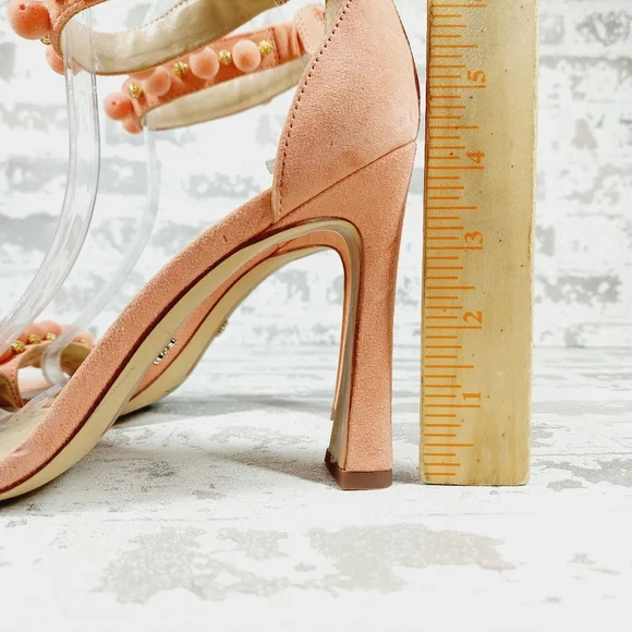 NEW Sam Edelman Luella Canyon Clay Suede Leather Ankle Strap Heeled Sandals O795 - Picture 8 of 15